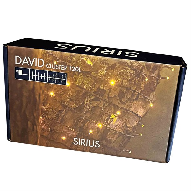 Sirius David lyskæde med 120 LED\'er på 1,5 meter + 8 meter forlængerledning